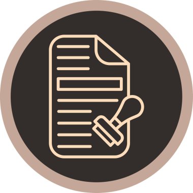 Belge simgesinin vektör illüstrasyonu