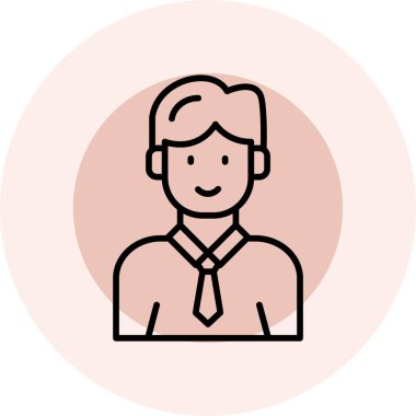 İnsanların ve avatar simgelerinin vektör illüstrasyonu