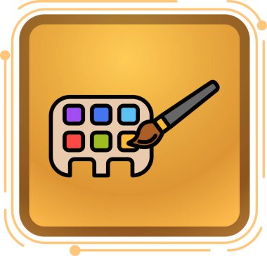 herhangi bir web tasarımı için düz stil izole edilmiş resim arkaplanı