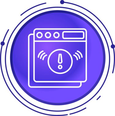 çamaşır makinesi ikon vektör çizimi