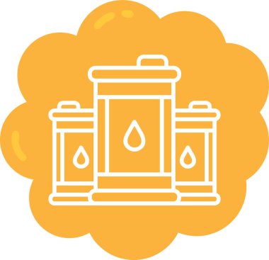 Yağ damlası. Web simgesi basit illüstrasyon