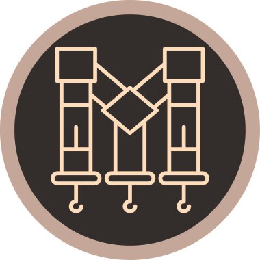 Modern b 'nin vektör illüstrasyonu piyano ikonundan yoksun