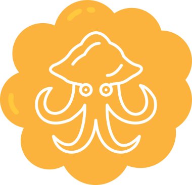 Mantar. Web simgesi basit illüstrasyon