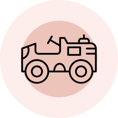 araba simgesi vektör illüstrasyonu