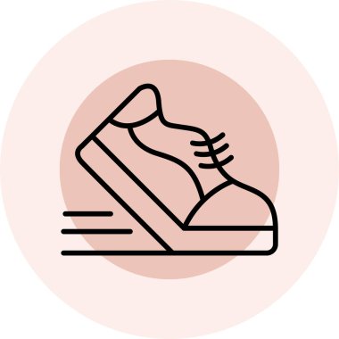 Ayakkabının vektör simgesi