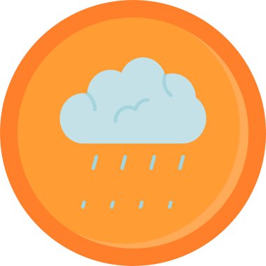 Hava durumu. Web simgesi basit illüstrasyon