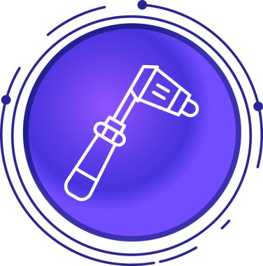 Bir pusulanın modern simgesinin vektör çizimi