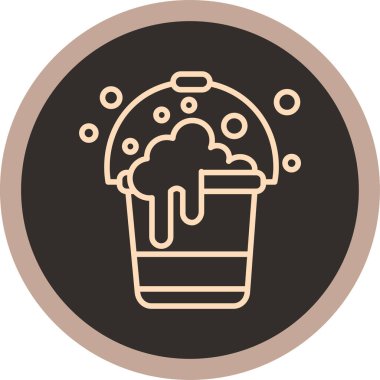 Bir kahve fincanı simgesinin vektör çizimi