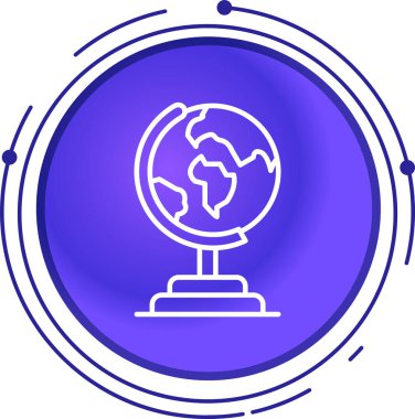 küresel küresel küresel web vektör illüstrasyonu