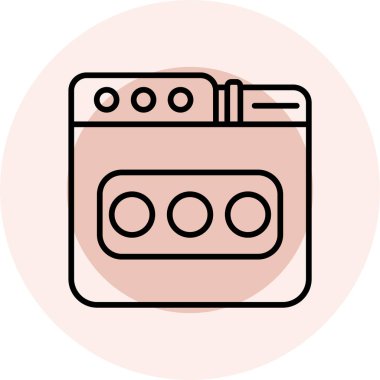 Modern gaz ikonunun vektör illüstrasyonu