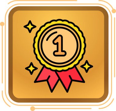 Ödül. Web simgesi basit illüstrasyon