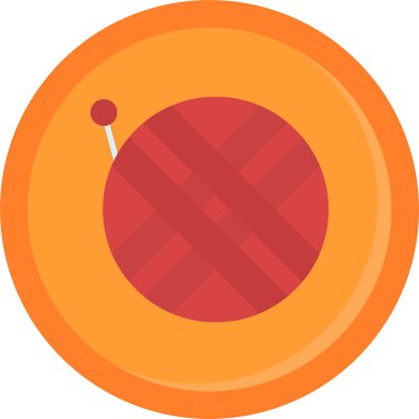 Düz stil golf ikonu