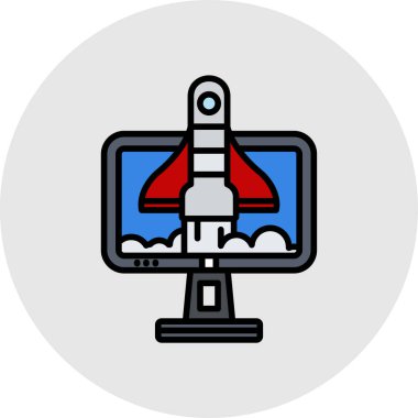 uydu simgesi vektör illüstrasyonu