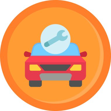 Otomobil tamir simgesi düz stil