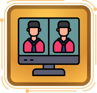 video simgesi vektör illüstrasyonu