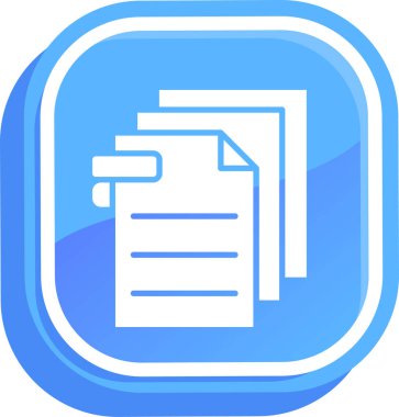 Belge. Web simgesi basit illüstrasyon