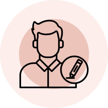 Mikrofonlu bir adamın vektör çizimi