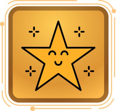 yıldız simgesi vektör illüstrasyonu