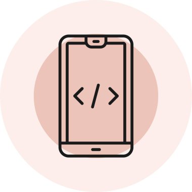 Web geliştirme simgesi vektör illüstrasyonu