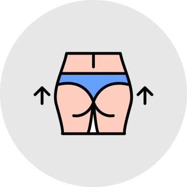 Kadın Gövdesi Simgesi, vektör illüstrasyonu