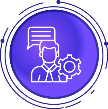 Bir simgenin vektör illüstrasyonu