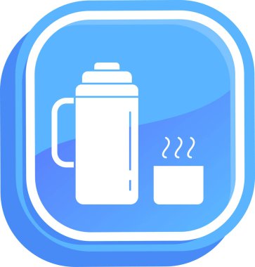 kahve içeceği ikon vektör illüstrasyonu