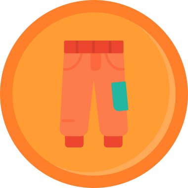 giysi moda simgesi düz stil