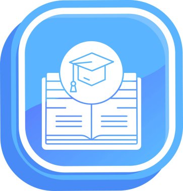 Eğitim. Web simgesi basit illüstrasyon