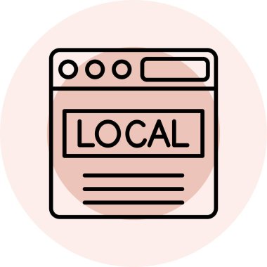 Web tasarım ikonu vektör illüstrasyonu