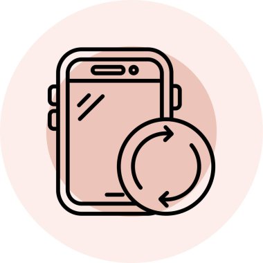 akıllı saat simge vektör illüstrasyonu