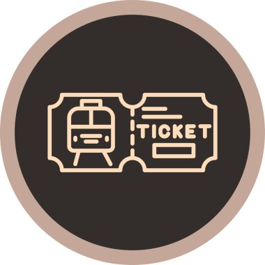 Yuvarlak trenin vektör simgesi.