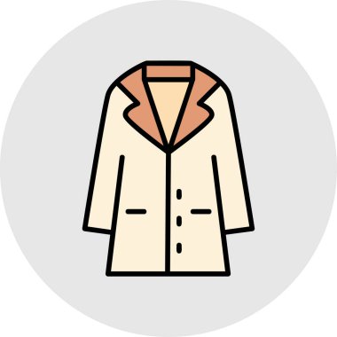 Kolayca değiştirebilen veya düzenleyebilen ceket vektör simgesi