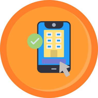 cep telefonu ikonu vektör illüstrasyonu