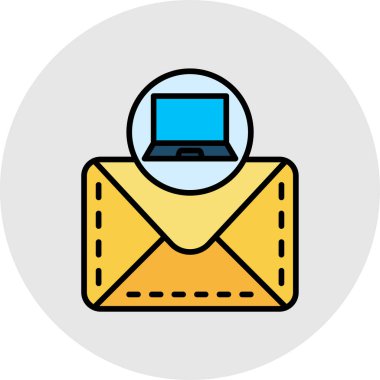 e- posta simgesi, vektör tasarımı