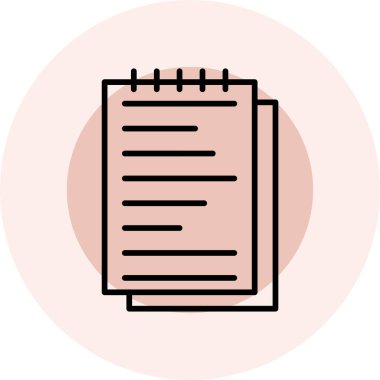 Belge. Web simgesi basit illüstrasyon