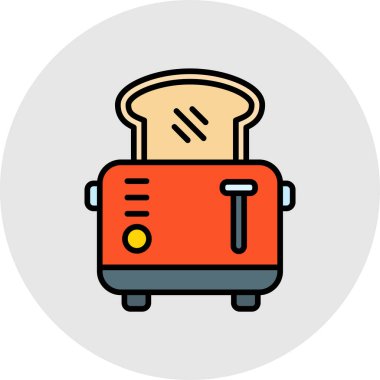 tost makinesi vektör illüstrasyonu