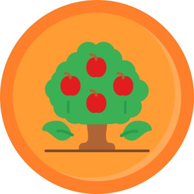 Ağaç. Web simgesi basit illüstrasyon