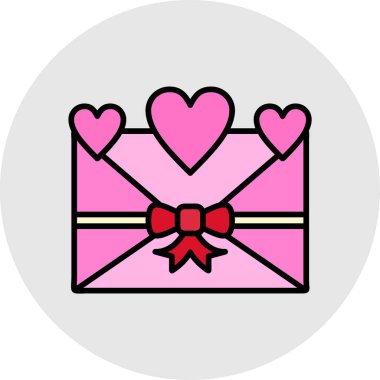 Kalp. Web simgesi basit illüstrasyon