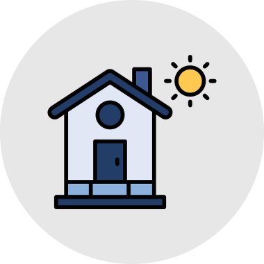 ev simgesi vektör illüstrasyonu