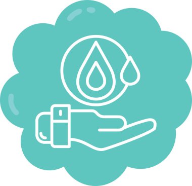 suyun vektör illüstrasyonu ve ikon eksikliği