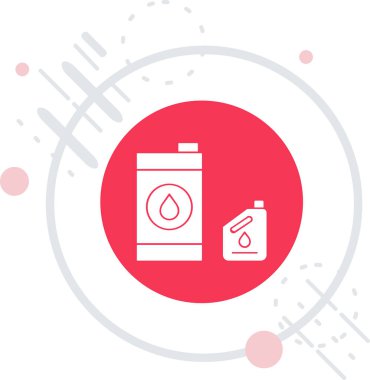 Beyaz arka planda izole edilmiş çizgi gaz varili ikonu. Gaz varili. Bira kutusu, tahta fıçı, bira, şarap, şarap. Renkli özet kavramı.