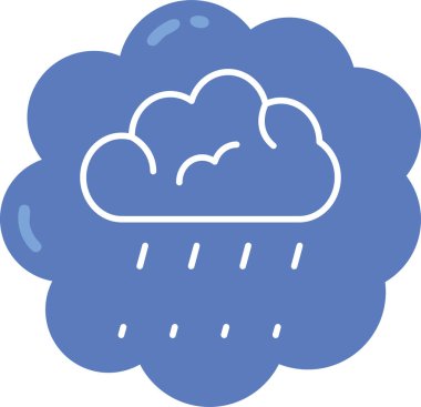 Bulut. Web simgesi basit illüstrasyon