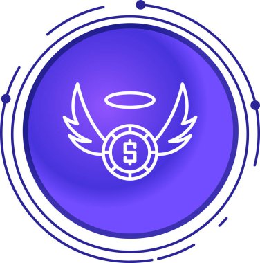 Dolar para simgesi, vektör illüstrasyonu