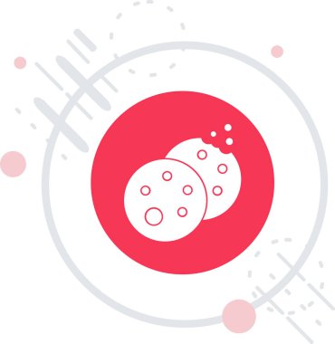 Çizgi Gezegeni simgesi beyaz arkaplanda izole edildi. Renkli taslak konsepti. Vektör.