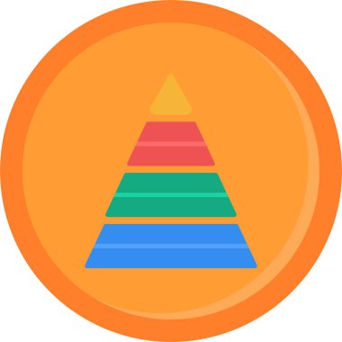 piramit simgesi vektör çizimi