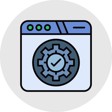 çamaşır makinesi simgesi. Beyaz arkaplanda izole edilmiş web tasarımı için makine vektör simgelerinin düz çizimi