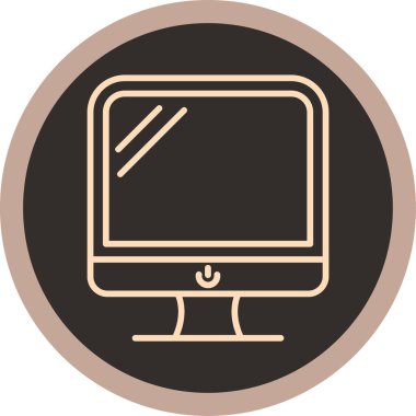 Bilgisayar. Web simgesi vektör illüstrasyonu