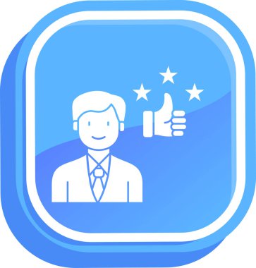 Bir insan simgesinin vektör illüstrasyonu