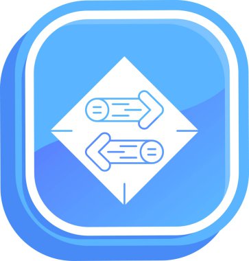 Bir harita simgesinin vektör illüstrasyonu