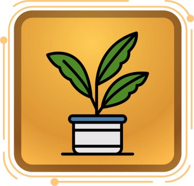 Moda tarzında izole edilmiş çiçek simgesi